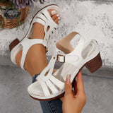 Sandali classici con fibbie
