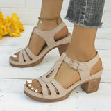 Sandali classici con fibbie