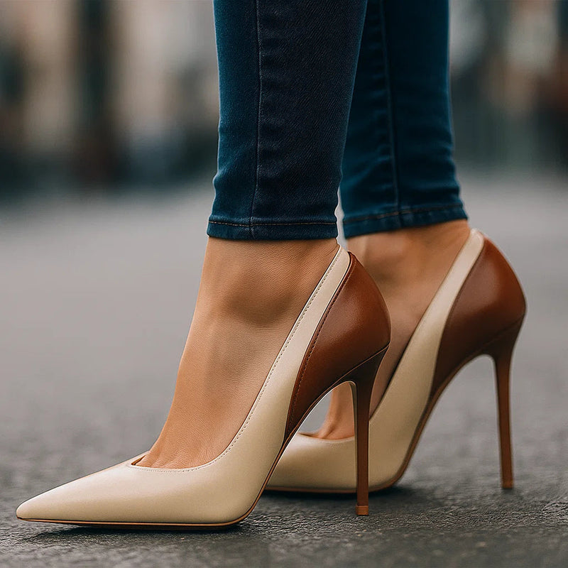 Scarpe con Tacco Celeste Arlo