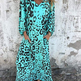 Jessa - Abito Maxi Leopardo