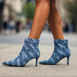 TACCHI DANICA IN DENIM TESSUTO