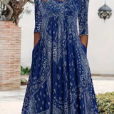 ELOWEN | ABITO MIDI A MANICHE LUNGHE CASUAL