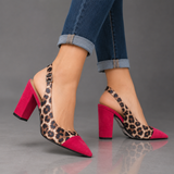 Scarlett tacchi con stampa leopardata