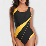 Costume da Bagno Intero Sportivo con Scollo Sulla Schiena
