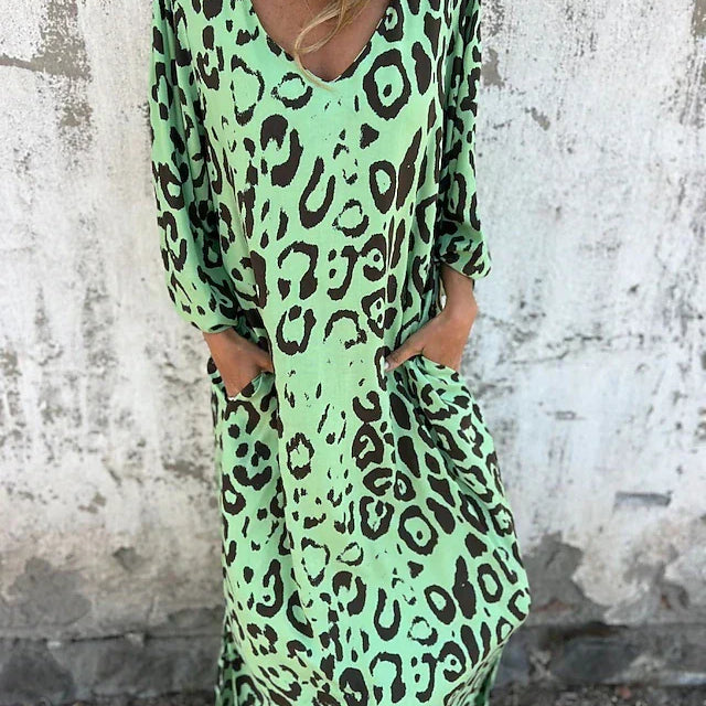 Jessa - Abito Maxi Leopardo