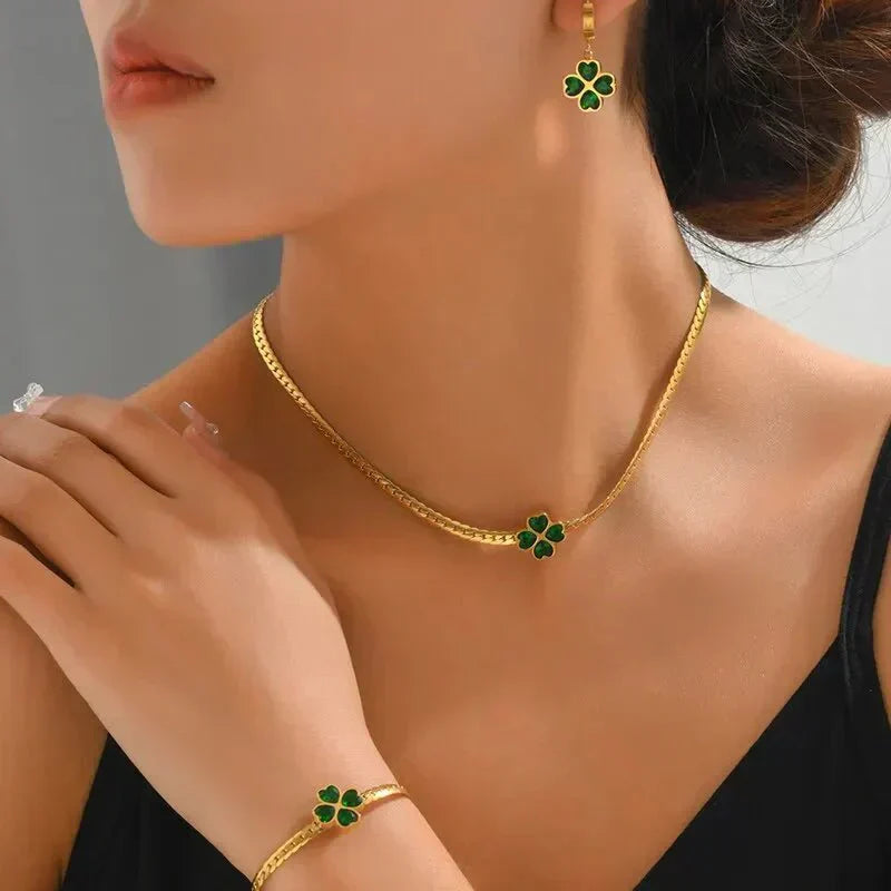 Set di Gioielli Quadrifoglio