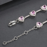 Cavigliera a Forma di Cuore Rosa