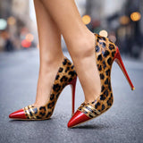 TACCHI A PUNTA CON MOTIVO LEOPARDO NATALIA MONROE