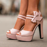 Scarpe con Tacco Alto Bella Fiocco