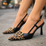 Scarpe con tacco a motivo leopardo Jada Marie