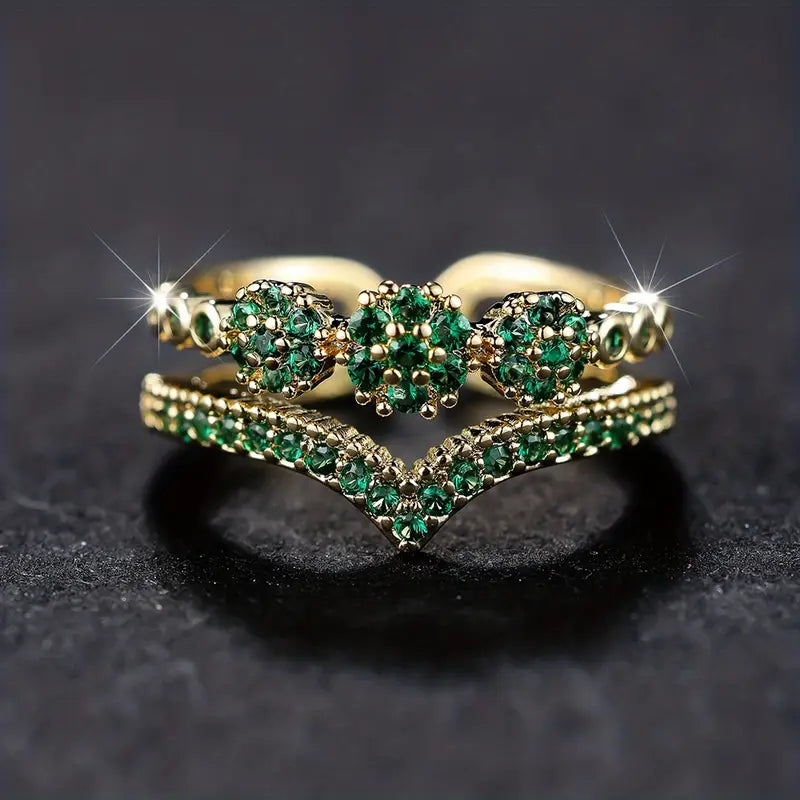Anello Corona di Smeraldo