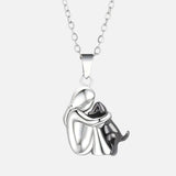 Collana con Ciondolo Abbraccio per Cani