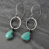 Orecchini in Pietra Turchese in Argento Vintage