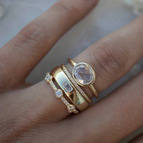 Lily - Set di Anelli in Oro e Zirconia