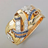 Anello Vintage in Zirconia Oro