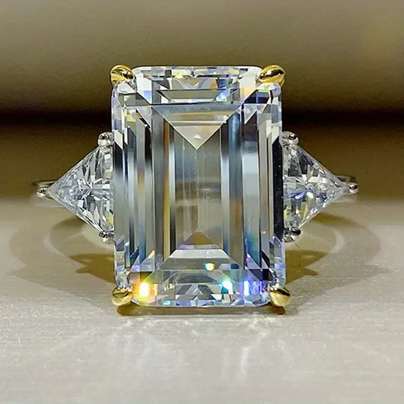 Anello Antico in Vetro Quadrato