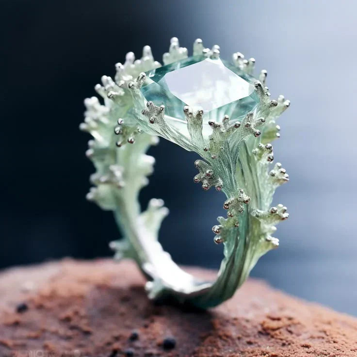 Anello Fioritura Turchese