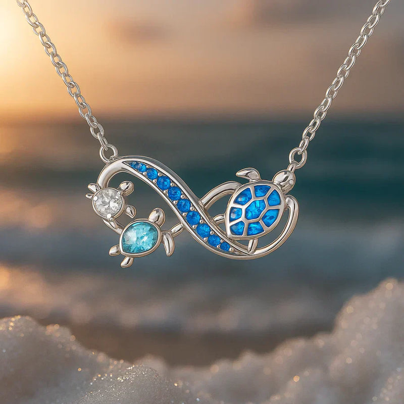 Collana con Tartaruga d'Argento Gemella