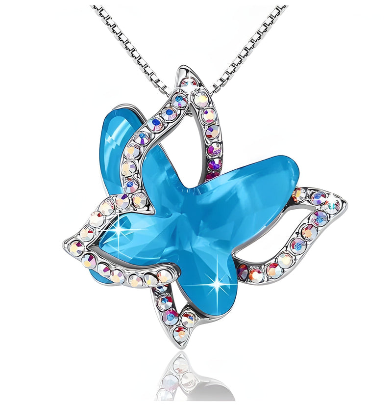Collana Farfalla in Zaffiro