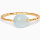 Anello Sottile con Pietre Colorate