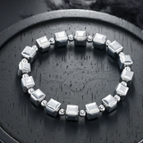 Bracciale Vintage in Argento con Perle Cubiche