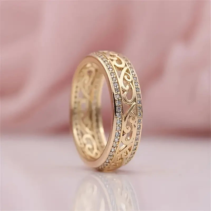 Anello d'Oro Vuoto Lucido
