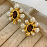 Orecchini in Perle d'Oro Sofisticati