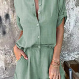 Melda - Completo Button Down Traspirante