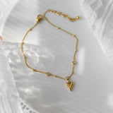 Bracciale Caviglia Amore con Perline