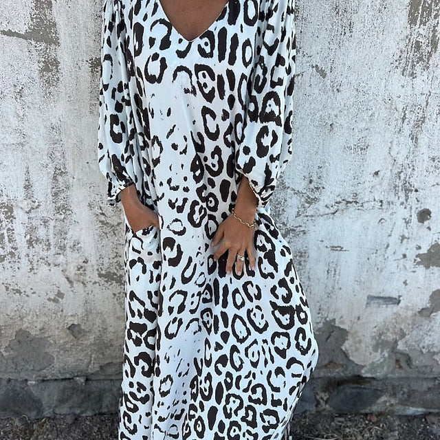 Jessa - Abito Maxi Leopardo