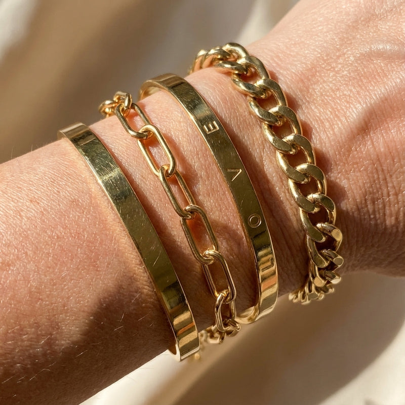Set di Bracciali Eleganti Elan Mercer in Oro