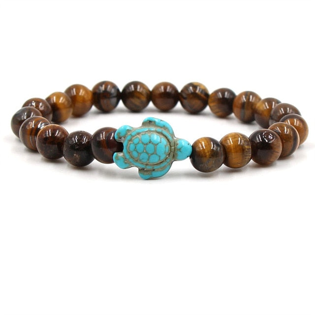 Braccialetti in Pietra Naturale Unici a Forma di Tartaruga