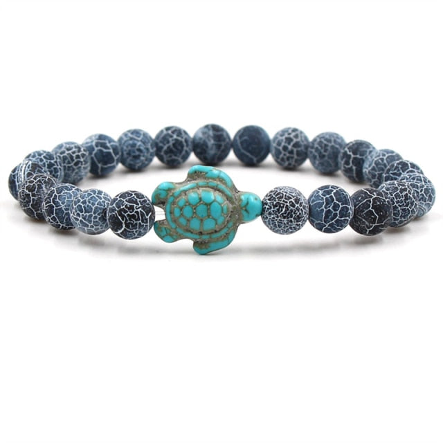 Braccialetti in Pietra Naturale Unici a Forma di Tartaruga