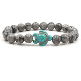 Braccialetti in Pietra Naturale Unici a Forma di Tartaruga