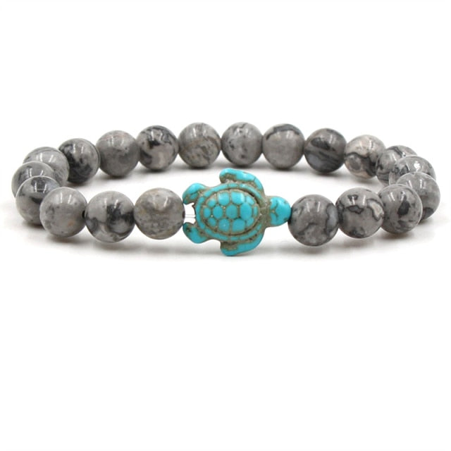 Braccialetti in Pietra Naturale Unici a Forma di Tartaruga