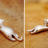 Collana Silver Playful Kitty