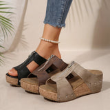 Tina | Sandali con zeppa confortevoli con zip