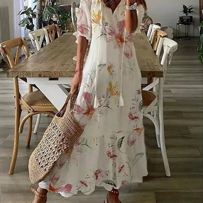 Michaela - Vestito Boho con Copertura per la Pancia