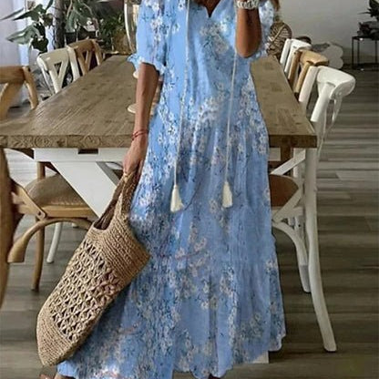 LUNA | ABITO MIDI STILE BOHO SENZA SFORZO