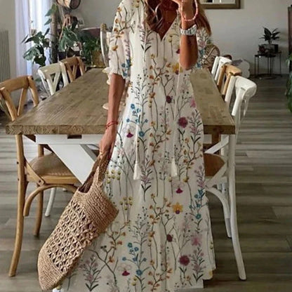 Michaela - Vestito Boho con Copertura per la Pancia